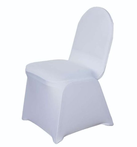 White Spandex chair covers