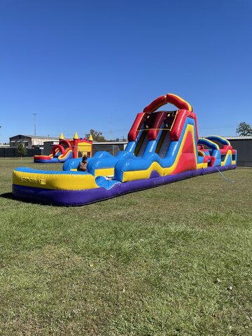 75ft. Obstacle Course with Water Slide