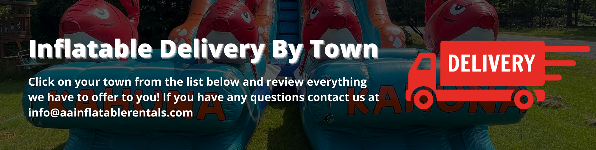 Click on your town from the list below and review everything we have to offer you!