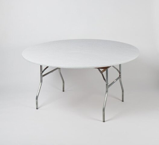White Round Fitted Table Covers (Pick Up)