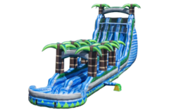 22' Double Lane Blue Lagoon With Slip & Slide