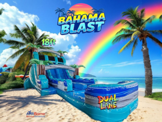 18 Foot Dual Lane Bahama Blast Waterslide