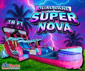 18 Foot Dual Lane Supernova Waterslide