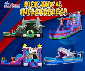 PICK ANY FOUR INFLATABLE PACKAGE DEAL