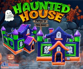 Ghostly Manor Large Bounce House 