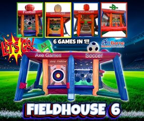 6 in 1 FIELDHOUSE INFLATABLE GAME
