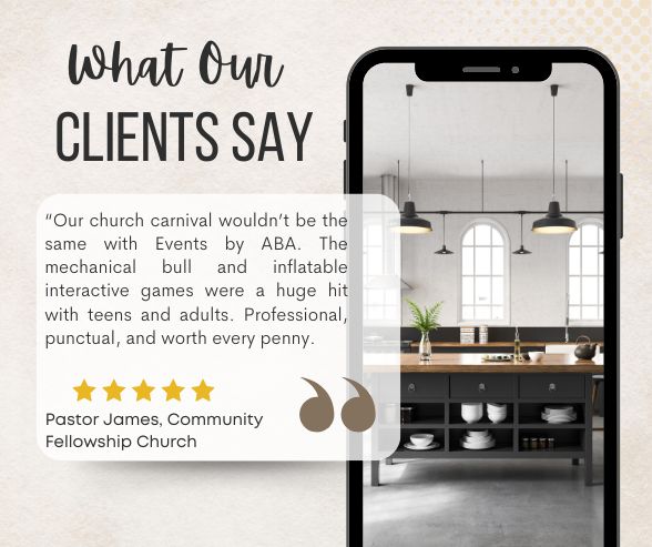 Church Review Rental for Events by ABA