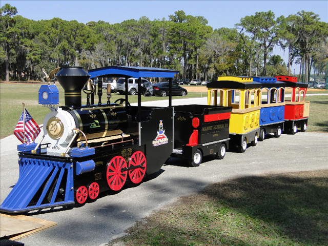 Trackless train rental in Houston