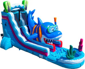 18 ft Shark Water Slide