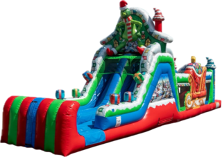 47 FT - Grinch Christmas Obstacle Course