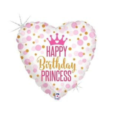 Happy Birthday Princess Foil Balloon