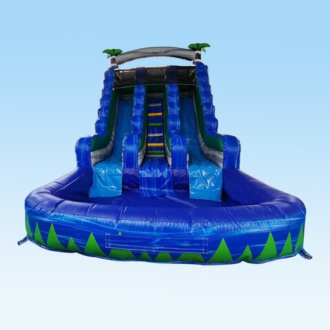 Blue Hurricane Dual Lane Slide