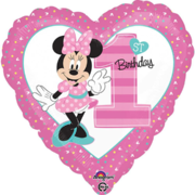 Minnie Mouse 1st Birthday Foil Balloon