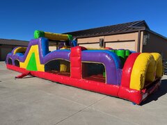 40' Retro Inflatable Obstacle Course