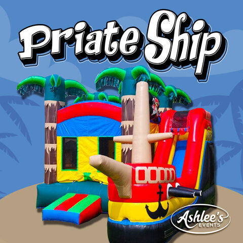 Pirate Ship Bouncy Castle Combo 