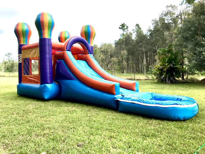 bounce house water slide