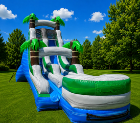 18' Tropical Oasis Water Slide