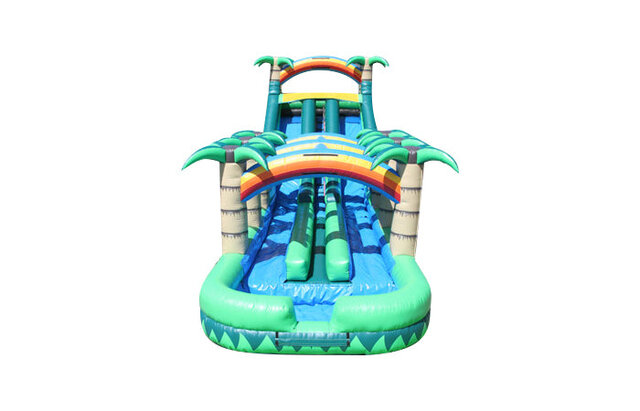20Ft Tropical Paradise dual Lane Water Slide /Slip-n- Slide