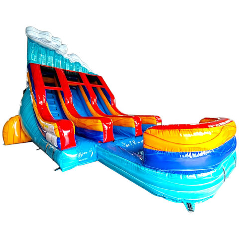 16ft Riptide Surge Wave Dual Lane Water Slide