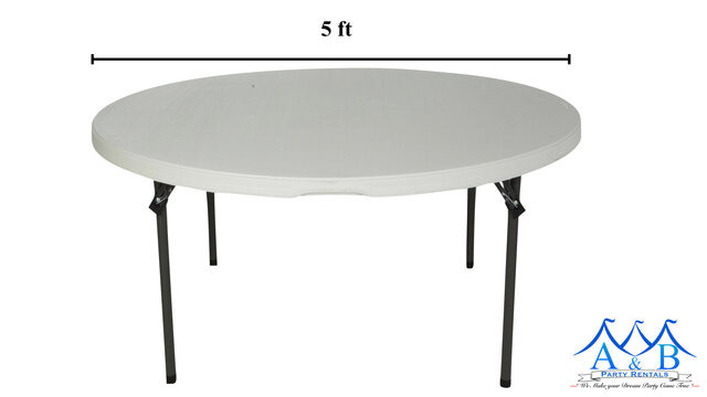 5ft round tables