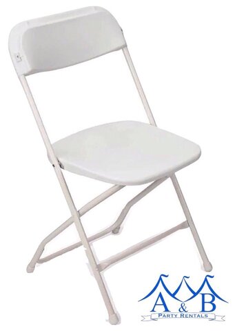 White Plastic Folding Chair Rentals