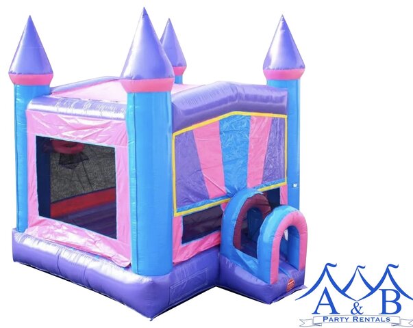 Cotton Candy Castle Bounce House Rental