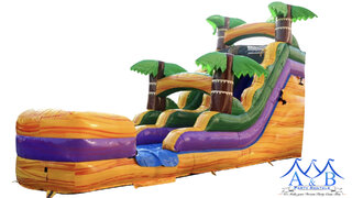 Tropical Yellow Marble Water Slide for Rent