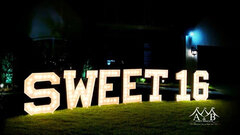 SWEET 16  Marquee Letters