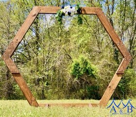 Hexagon Wedding Arch Rental