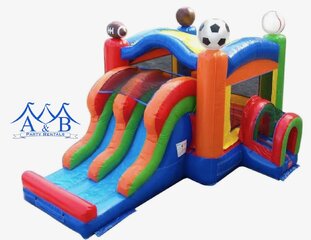 Double Play Sports Bounce House Combo Rental
