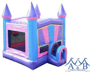 Cotton Candy Castle Bounce House Rental  