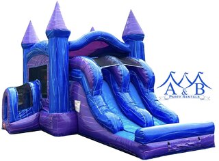 Double Lane Galaxy Castle Bounce House Rental