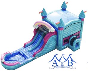 I'M Perfectly Bounce House with Slide and Pool