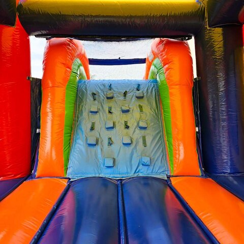 Bounce house steps 