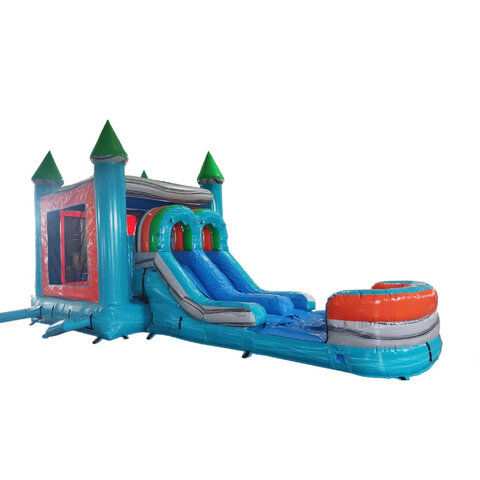 teal bounce house slide rental Fort Myers 