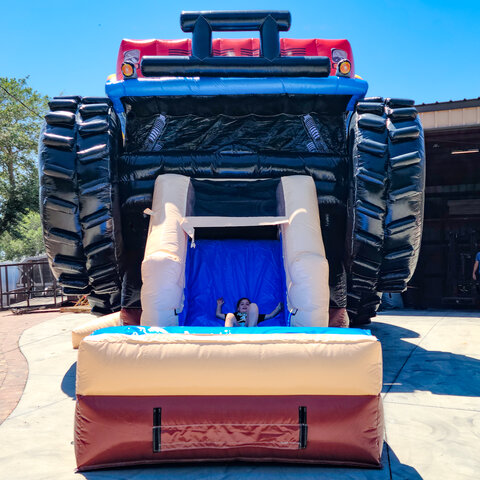 monster truck bounce house 