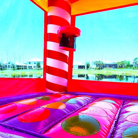 candy bounce house slide FL