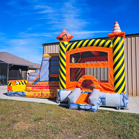 construction worker bounce house rental