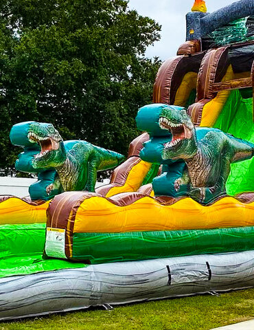 dinosaur water slide 
