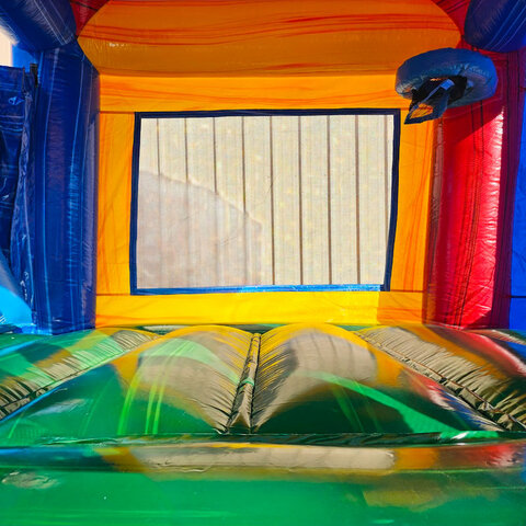 marble dome inside bounce house 