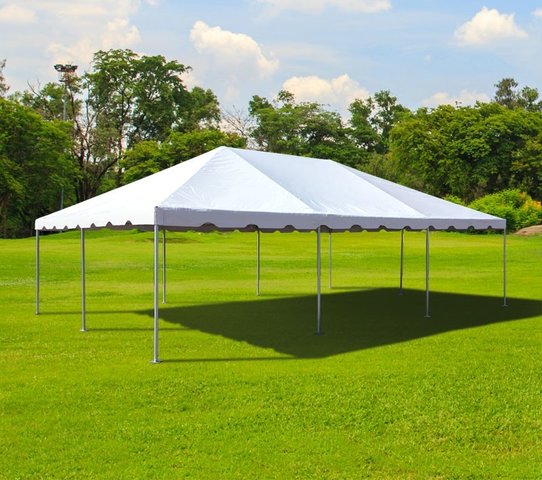 20 x 30 Frame Tent Pkg#4 Black Chairs