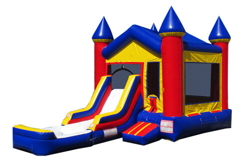 V Top Bounce House Combo Wet