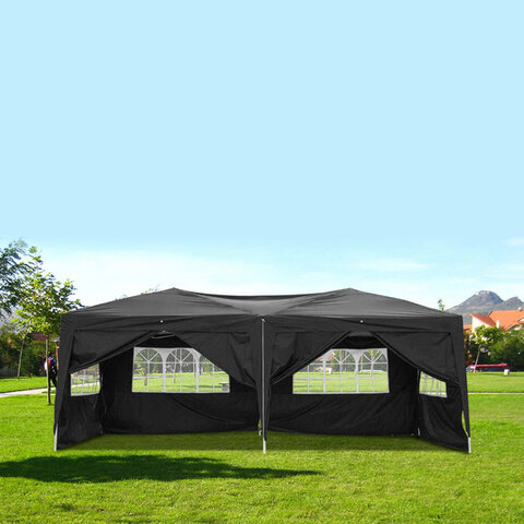 10x20 Black Popup Tent