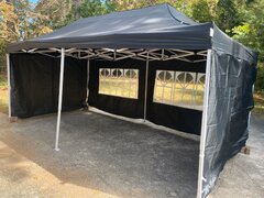 10x20 Black Popup Tent