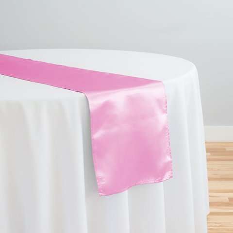 14 X 108 IN. SATIN TABLE RUNNER PINK