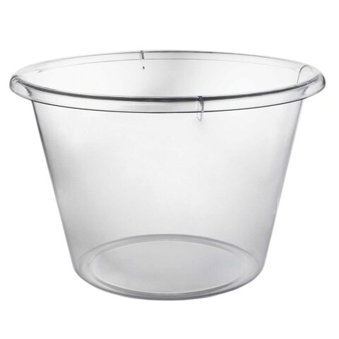 Plastic Extra-Large Ice Bucket, 10 qt Capacity, Clear