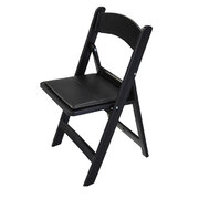 Resin Folding Wedding Chairs Black