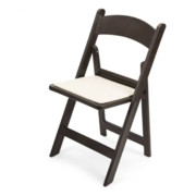 Resin Folding Wedding Chairs Brown