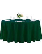 108 INCH ROUND POLYESTER TABLE CLOTH GREEN