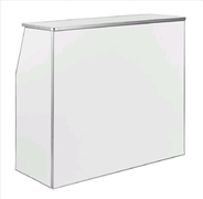 White Laminate Portable  Bar